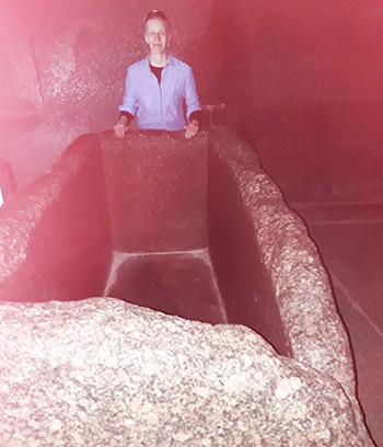 King's Chamber sarcophagus in The Great Pyramid of Giza